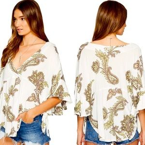 Free People Paisley Top